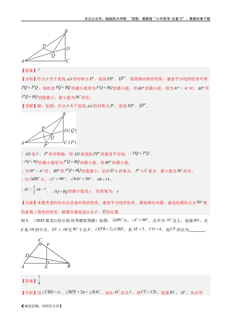 专题38重要的几何模型之中点模型（一）（解析版）_02中考总复习（2026版更新中）_02-数学-中考总复习_2024年中考复习资料_专项复习资料_答案解析版