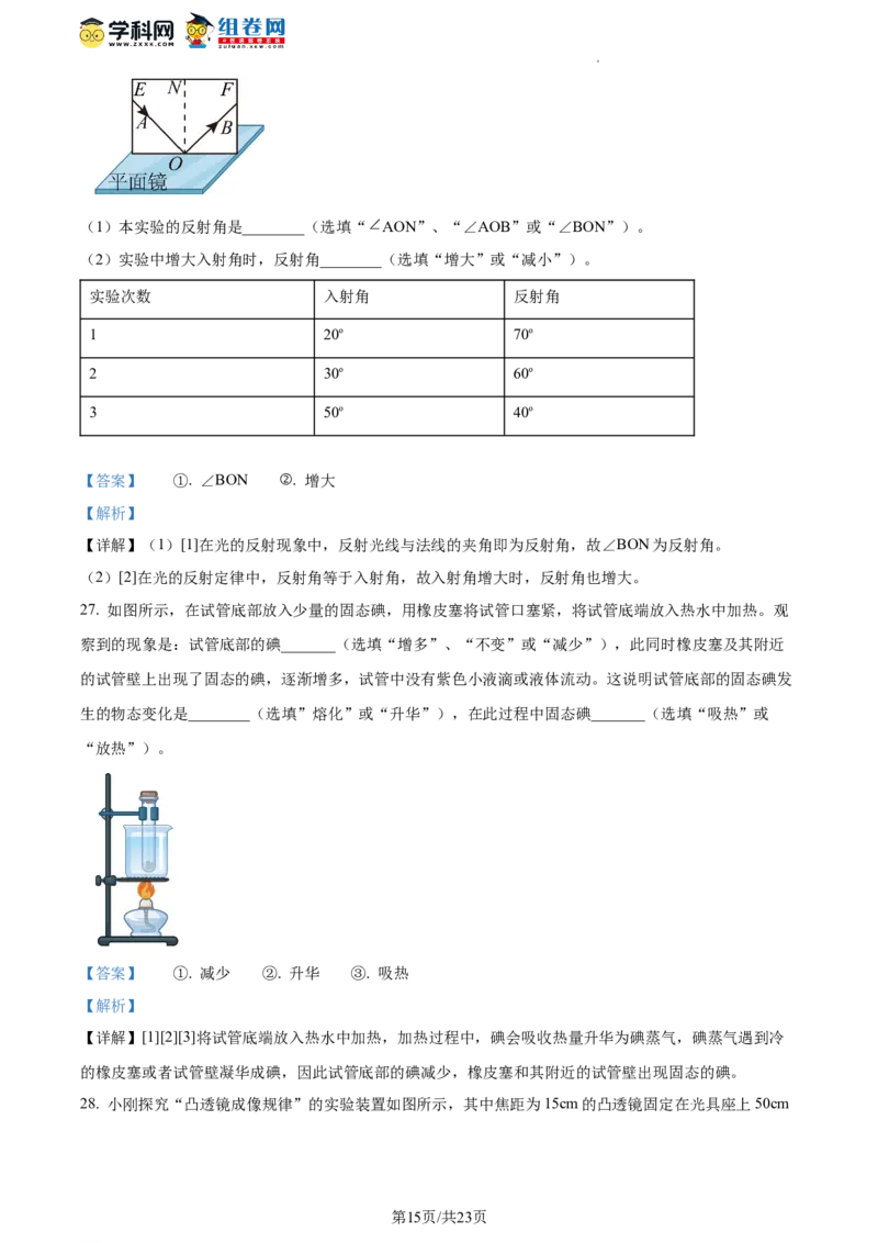精品解析：北京市顺义区2021-2022学年八年级下学期期末教学质量检测物理试题（解析版）(1)_北京初中期末题_C605-京七八九_B京物理八九_物理_八年级下学期物理_2022-2023之前