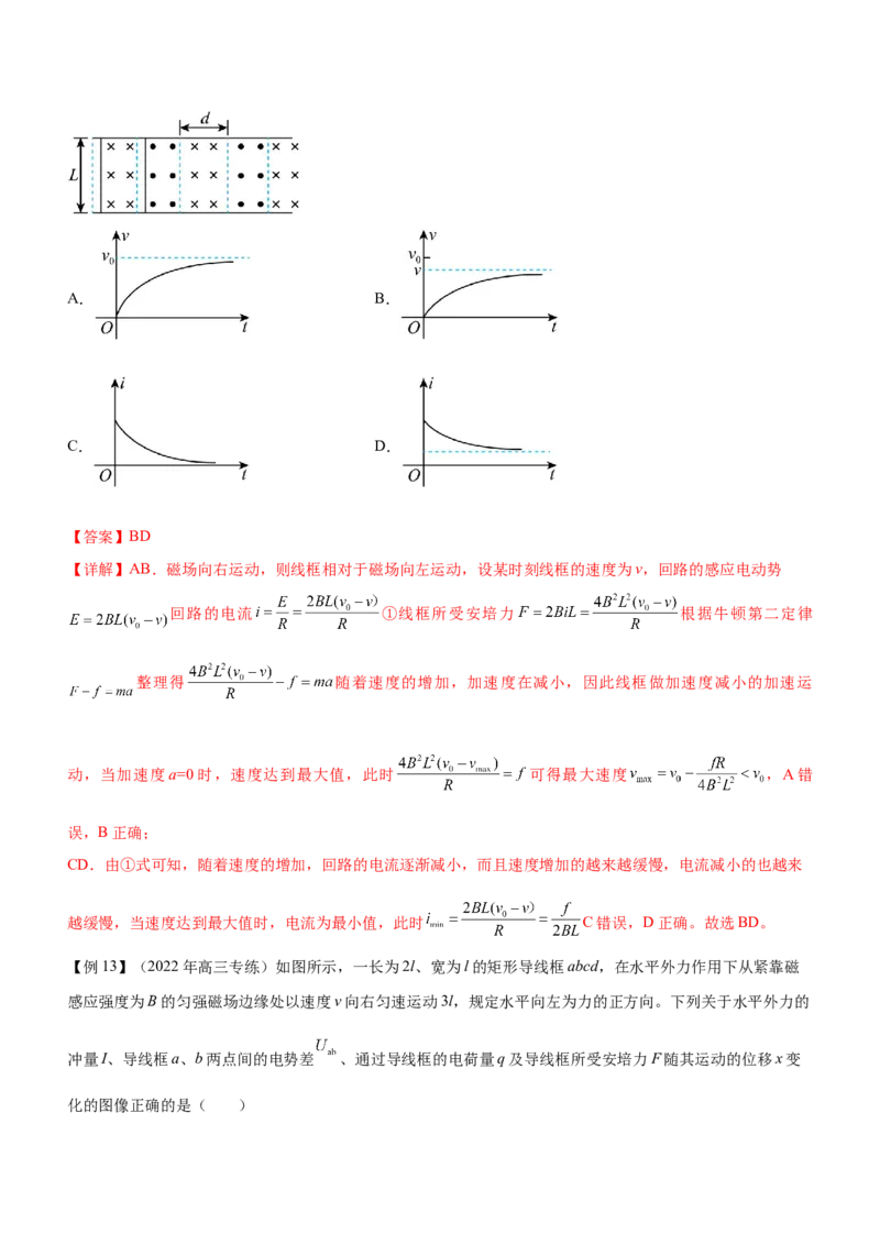 专题10电磁感应规律及综合应用（精讲）_4.2025物理总复习_赠品通用版（老高考）复习资料_二轮复习_2023年高考物理二轮复习讲练测（全国通用）288435117