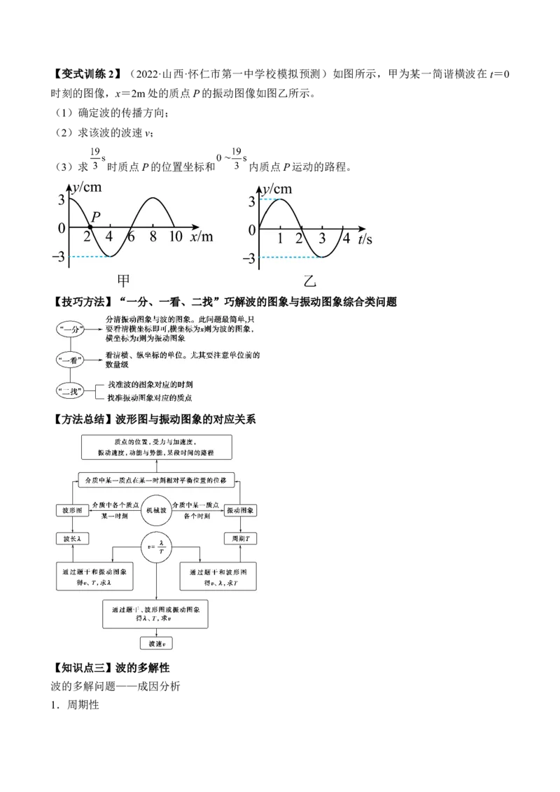 专题10.2　机械波讲&mdash;&mdash;2023年高考物理一轮复习讲练测（新教材新高考通用）（原卷版）_4.2025物理总复习_2023年新高复习资料_一轮复习