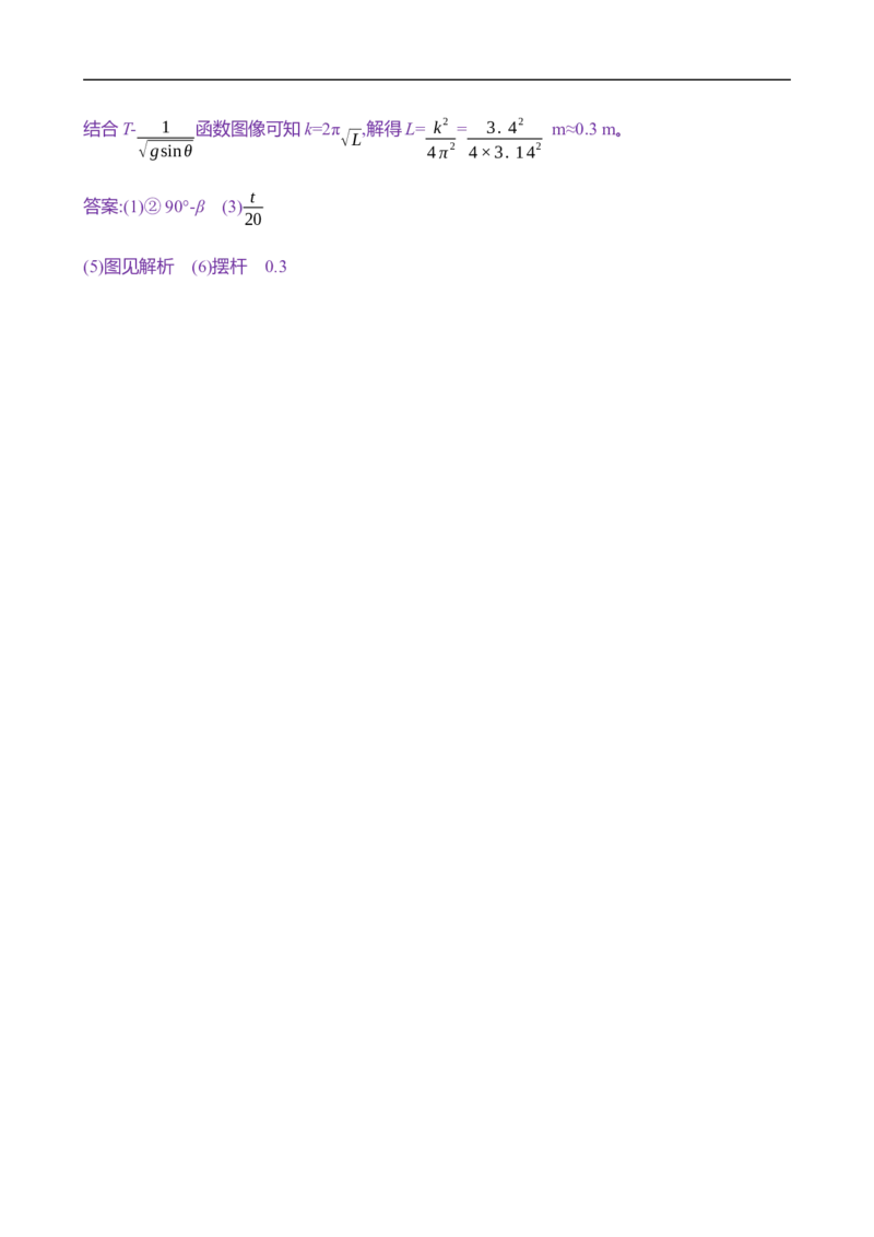 2025年高考物理实验抢分专练十五：用单摆测重力加速度的大小（含解析）_4.2025物理总复习_2025年新高考资料_专项复习_2025年高考物理实验抢分专练(含解析)（完结）