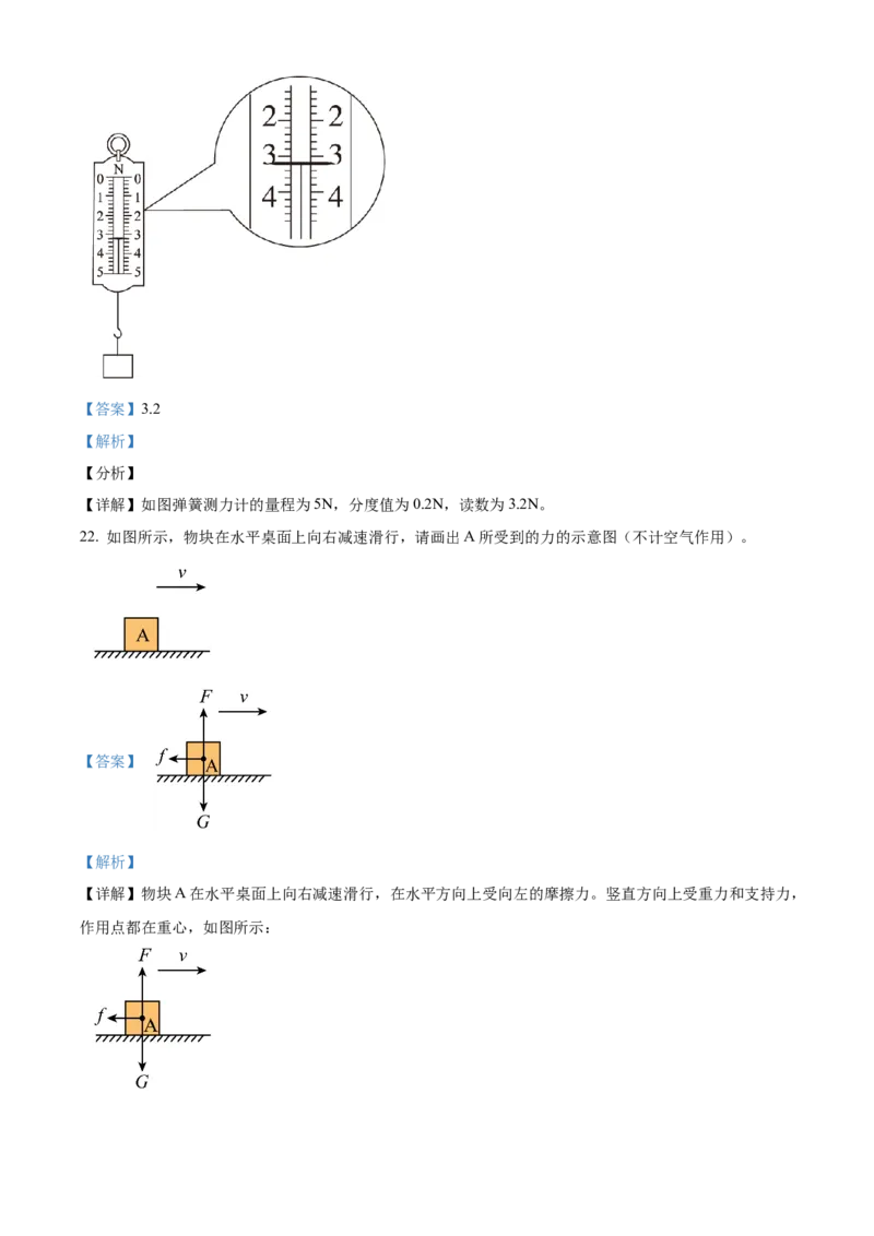 精品解析：北京市清华大学附属中学2022-2023学年八年级下学期期中物理试题（解析版）(1)_北京初中期末题_C605-京七八九_B京物理八九_物理_八年级下学期物理_2022-2023