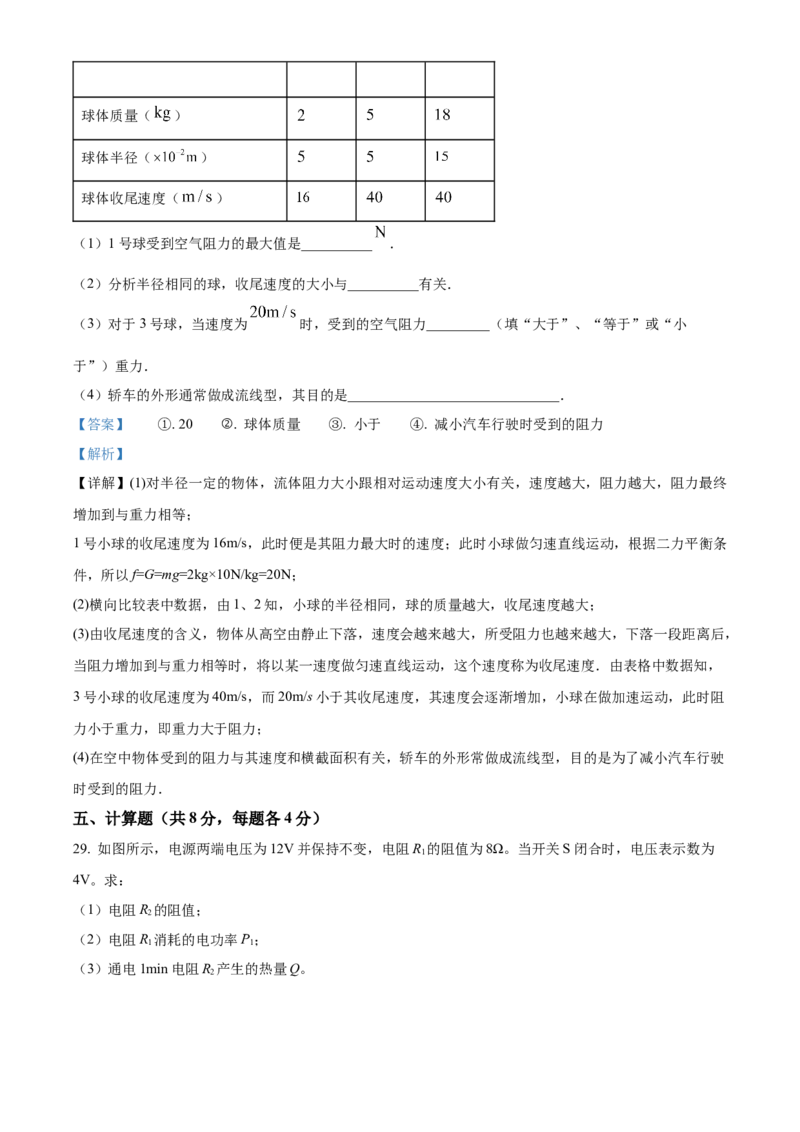 精品解析：北京市第十四中学2023~2024学年下学期九年级物理3月考试卷（解析版）(1)_北京初中期末题_C605-京七八九_B京物理八九_物理_北京九下物理