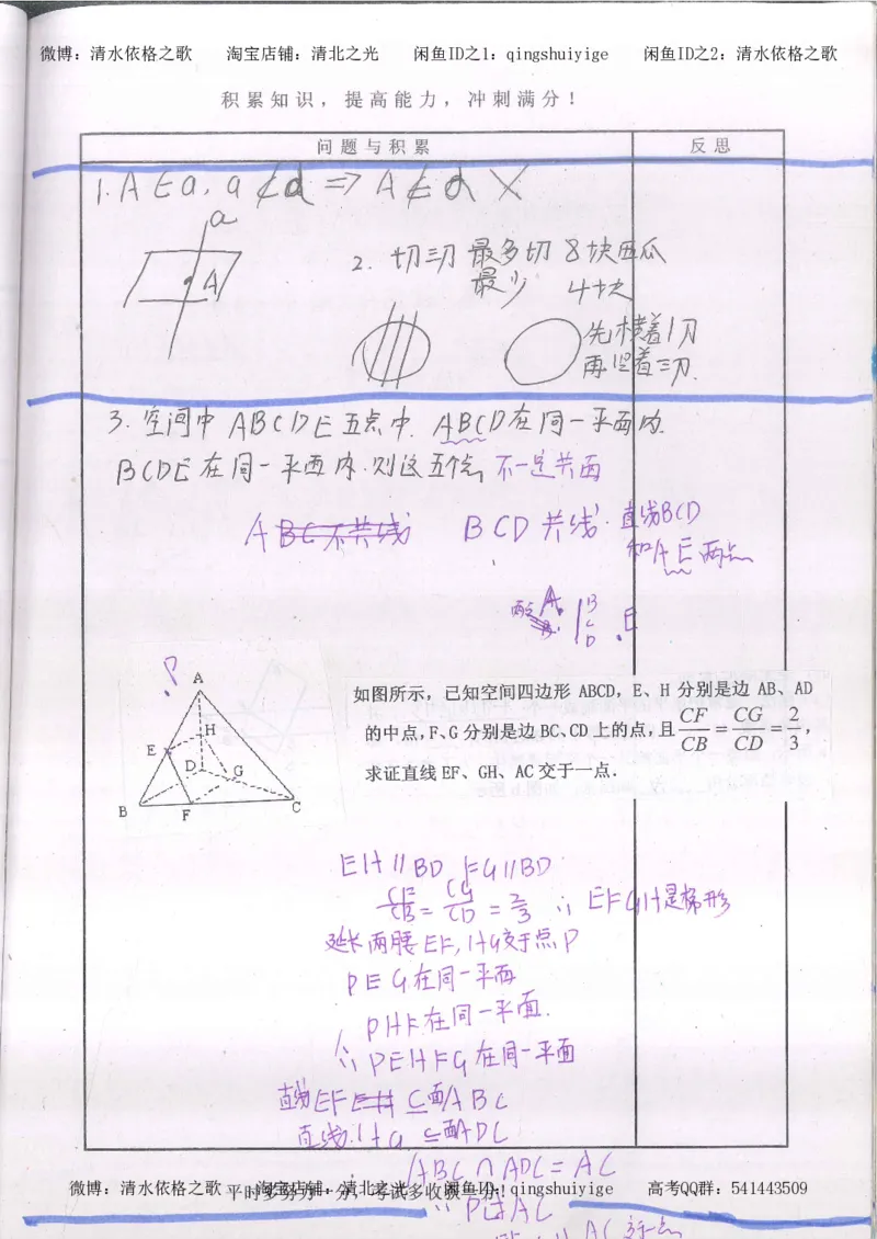 2.衡水中学高考积累与改错_高一数学（第2本）_87页_高中衡水学霸笔记_高中全部赠品_错题集高中九科_数学积累与改错