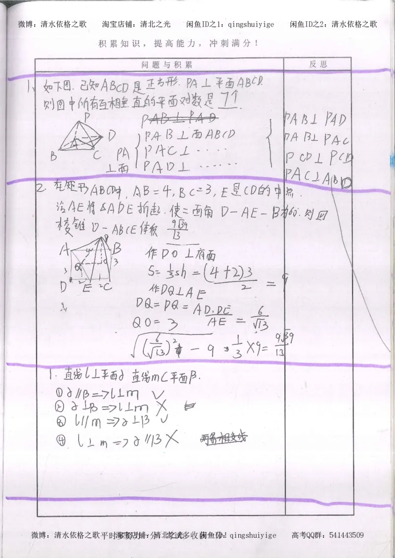 2.衡水中学高考积累与改错_高一数学（第2本）_87页_高中衡水学霸笔记_高中全部赠品_错题集高中九科_数学积累与改错