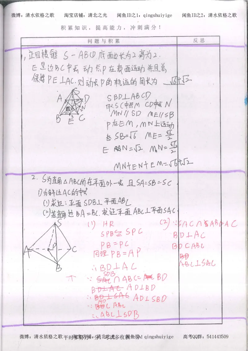 2.衡水中学高考积累与改错_高一数学（第2本）_87页_高中衡水学霸笔记_高中全部赠品_错题集高中九科_数学积累与改错