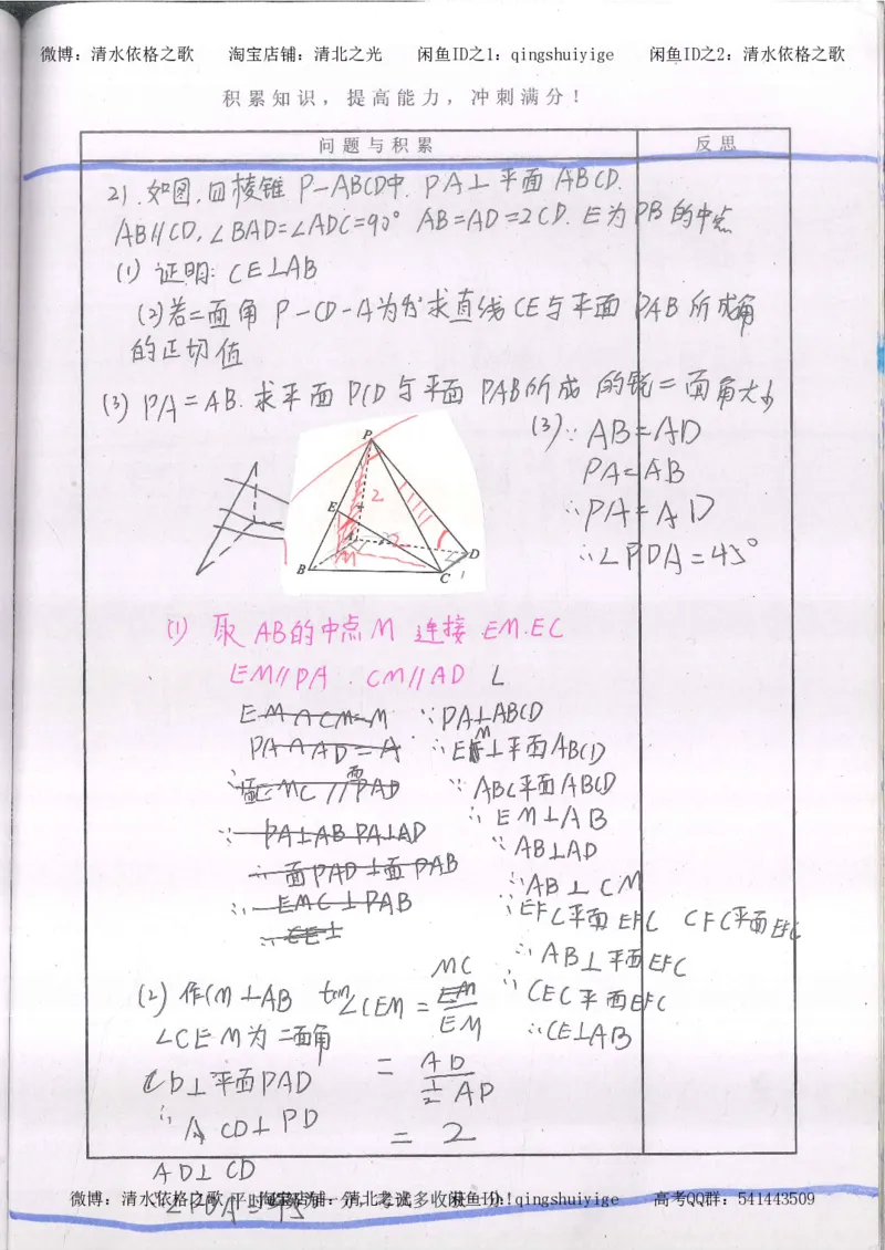 2.衡水中学高考积累与改错_高一数学（第2本）_87页_高中衡水学霸笔记_高中全部赠品_错题集高中九科_数学积累与改错