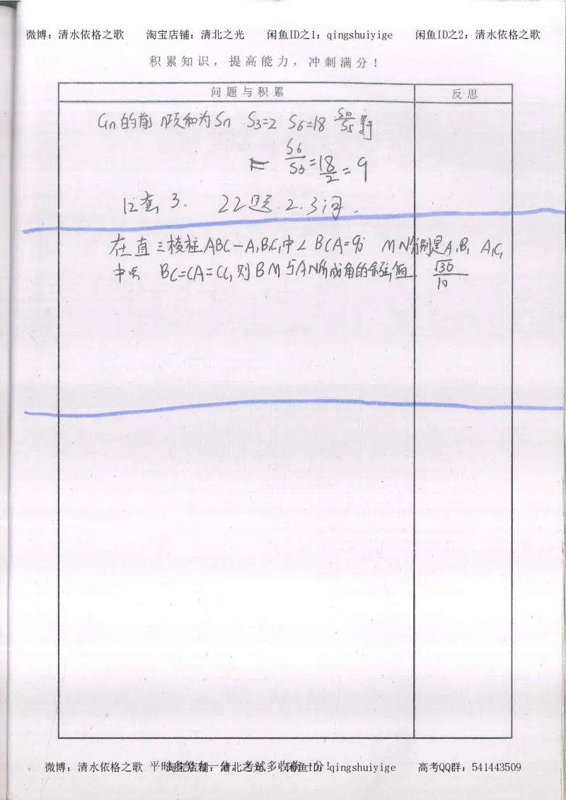 2.衡水中学高考积累与改错_高一数学（第2本）_87页_高中衡水学霸笔记_高中全部赠品_错题集高中九科_数学积累与改错