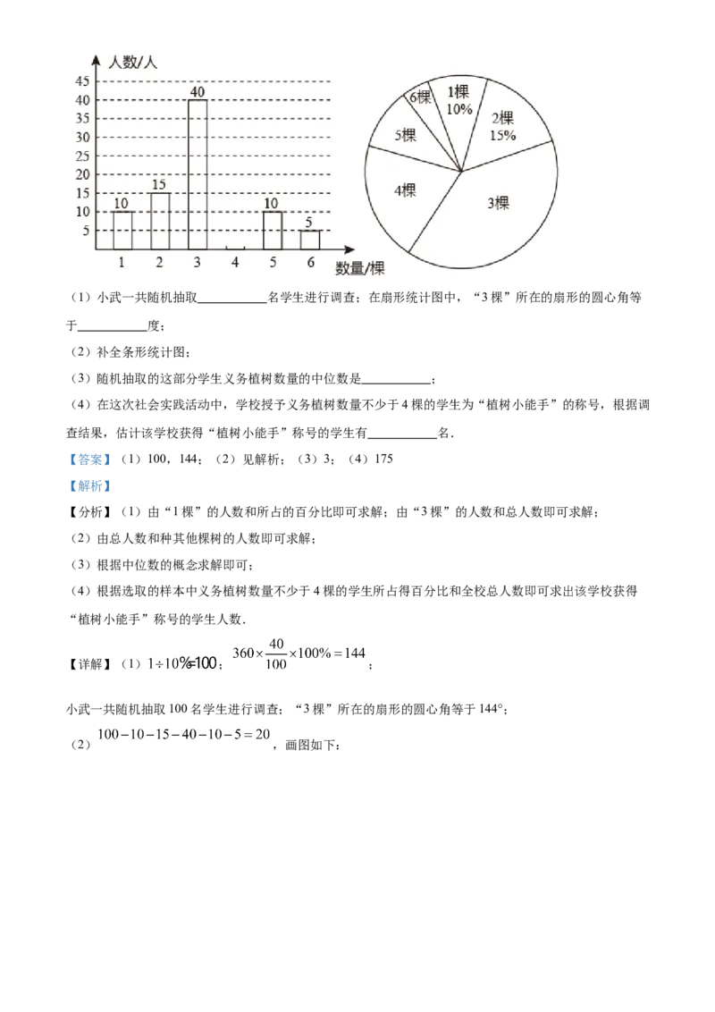 精品解析：北京市门头沟区2020-2021学年七年级下学期期末数学试题（解析版）(1)_北京初中期末题_C605-京七八九_B京市数学七八九_北京7下数学_2020-2021