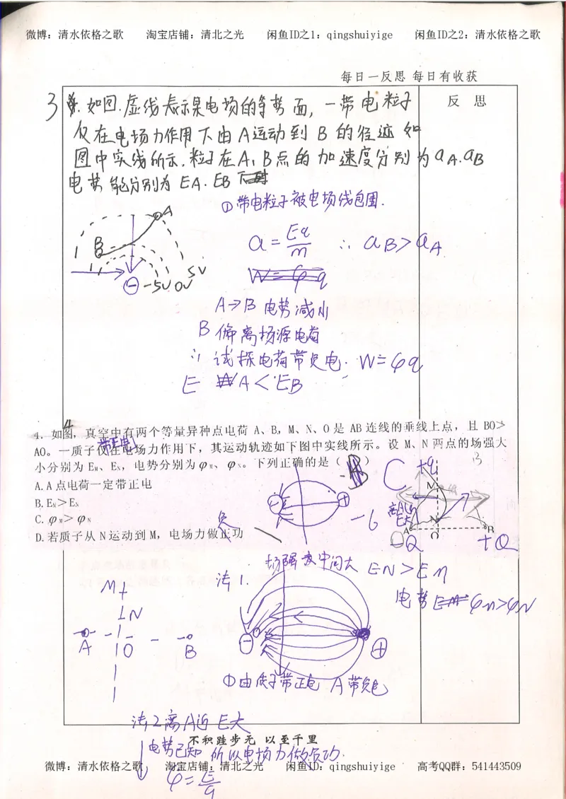 2.衡水中学高考积累与改错_高一物理（第2本）_76页_高中衡水学霸笔记_高中全部赠品_错题集高中九科_物理积累与改错