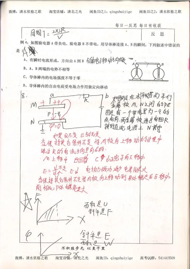 2.衡水中学高考积累与改错_高一物理（第2本）_76页_高中衡水学霸笔记_高中全部赠品_错题集高中九科_物理积累与改错