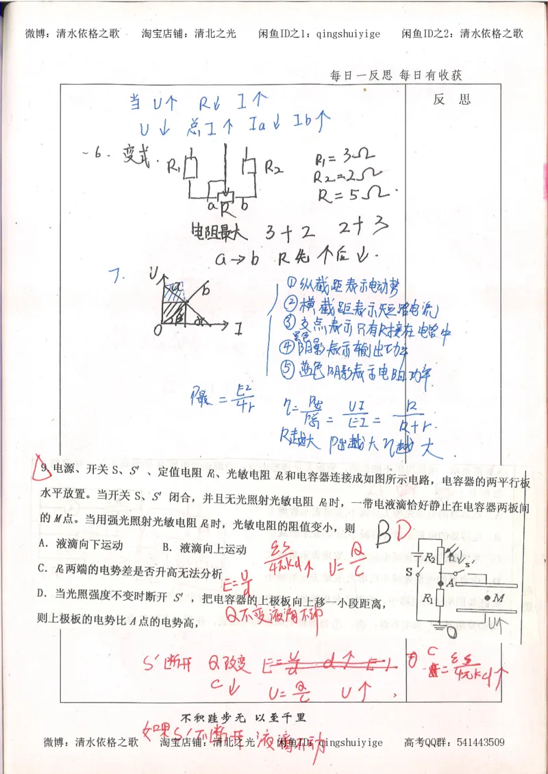 2.衡水中学高考积累与改错_高一物理（第2本）_76页_高中衡水学霸笔记_高中全部赠品_错题集高中九科_物理积累与改错