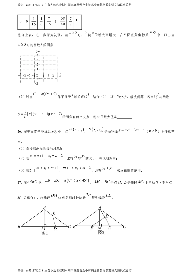精品解析：北京市海淀区北京理工大学附属中学分校2023-2024学年八年级下学期月考数学试题（原卷版）(1)_北京初中期末题_C605-京七八九_B京市数学七八九_北京7下数学_2022-2024