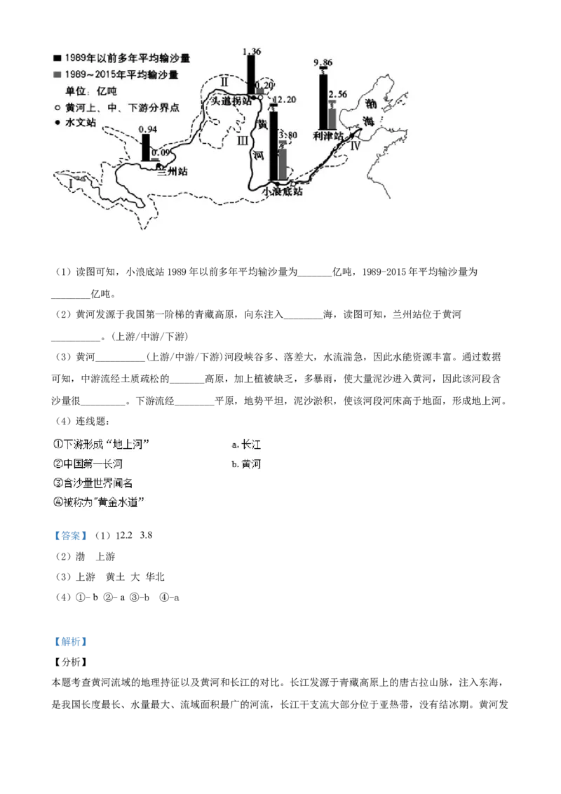 精品解析：北京市顺义区2020-2021学年七年级上学期期末地理试题（解析版）(1)_北京初中期末题_C605-京七八九_B京地理七八九_地理_北京7上地理_2020-2022