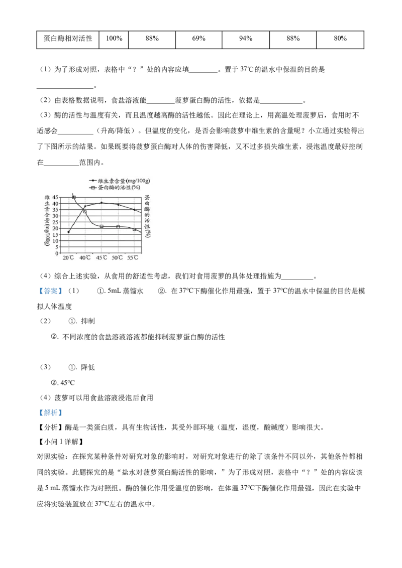 精品解析：北京市第十五中学2021-2022学年八年级下学期期中生物试题（解析版）(1)_北京初中期末题_C605-京七八九_B京生物七八九_北京八下生物