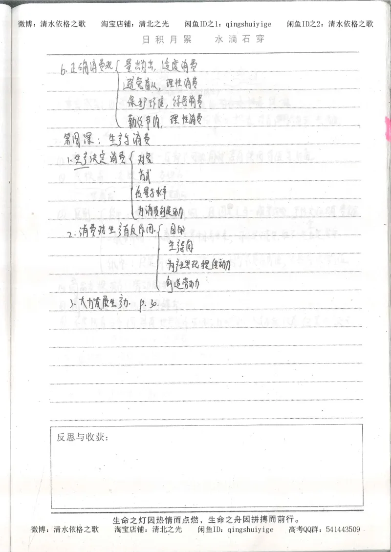 2.衡水中学高考积累与改错_高一政治（第2本）_87页_高中衡水学霸笔记_高中全部赠品_错题集高中九科_政治积累与改错