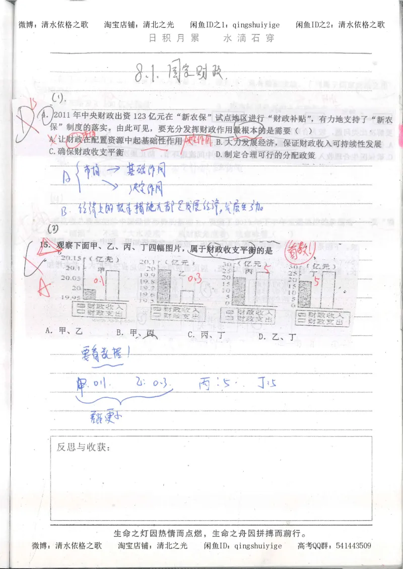 2.衡水中学高考积累与改错_高一政治（第2本）_87页_高中衡水学霸笔记_高中全部赠品_错题集高中九科_政治积累与改错