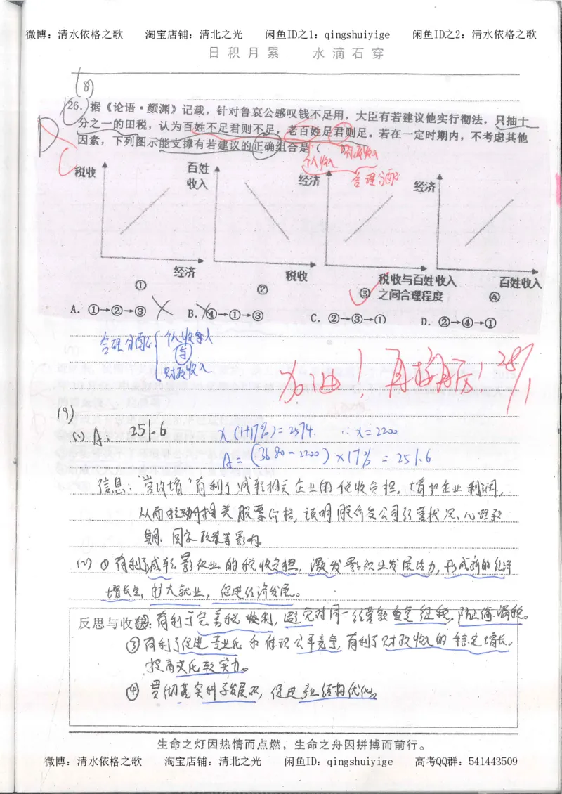 2.衡水中学高考积累与改错_高一政治（第2本）_87页_高中衡水学霸笔记_高中全部赠品_错题集高中九科_政治积累与改错