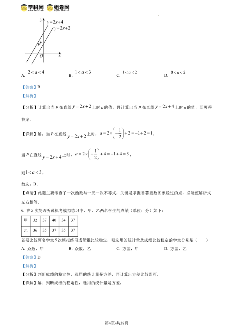 精品解析：北京市海淀区清华大学附属中学2023-2024学年八年级下学期期中数学试题（解析版）(1)_北京初中期末题_C605-京七八九_B京市数学七八九_北京数学八下_2023-2024