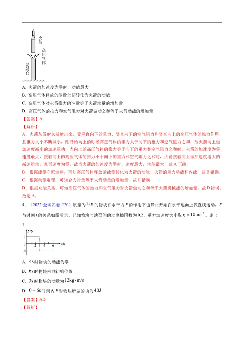 专题08：动量问题综合（解析版）_4.2025物理总复习_赠品通用版（老高考）复习资料_二轮复习_2023年高考物理毕业班二轮热点题型归纳与变式演练（全国通用）