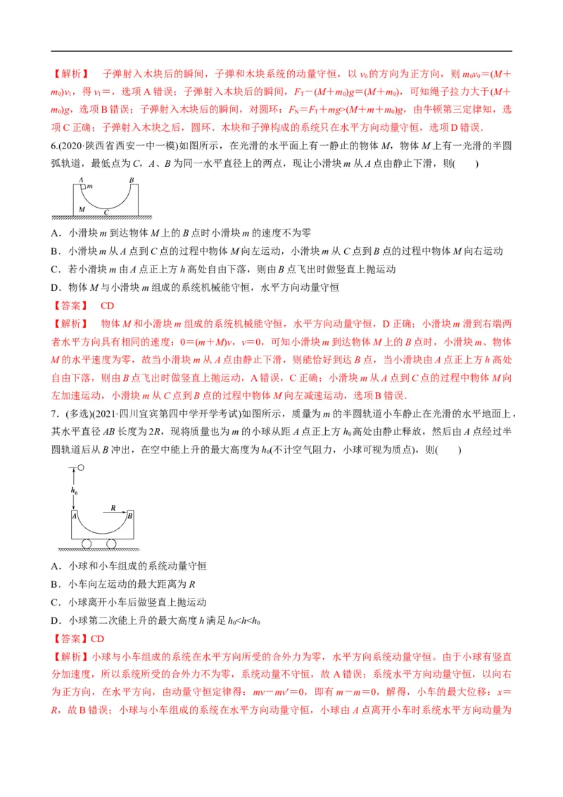 专题08：动量问题综合（解析版）_4.2025物理总复习_赠品通用版（老高考）复习资料_二轮复习_2023年高考物理毕业班二轮热点题型归纳与变式演练（全国通用）