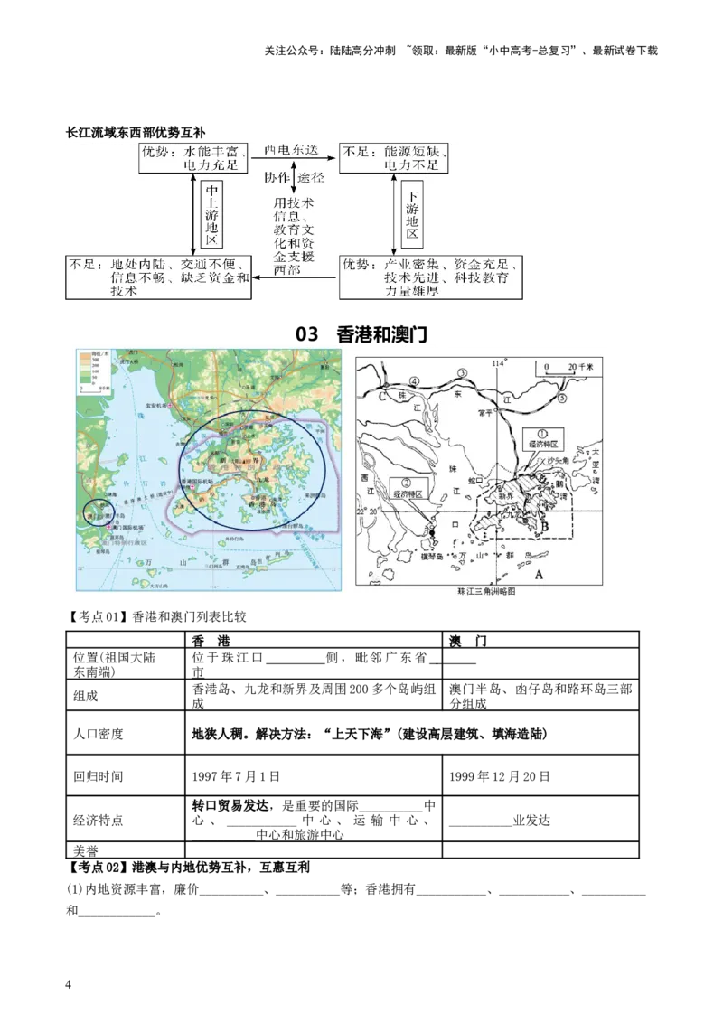 专题23南方地区（背记帮）-备战2024年中考地理一轮复习考点帮（全国通用）（挖空版）_02中考总复习（2026版更新中）_09-地理-中考总复习_2024年中考复习资料_一轮复习