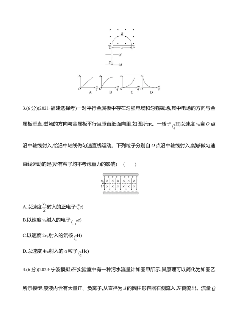 三十一：洛伦兹力与现代科技（含解析）_4.2025物理总复习_2025年新高考资料_专项复习_2025新高考物理核心素养测评（含解析）（完结）