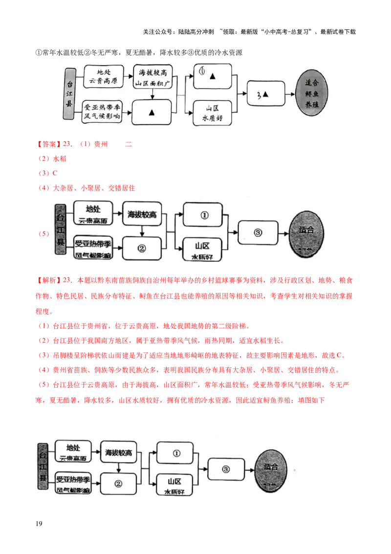 专题24南方地区（7大考点练+真题实战+新考法）（解析版）_02中考总复习（2026版更新中）_09-地理-中考总复习_2024年中考复习资料_一轮复习_❤2024年中考地理一轮复习讲练测（全国通用）