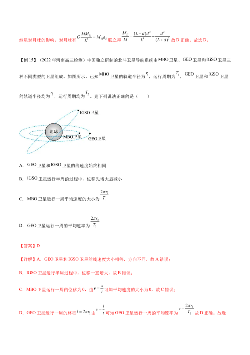 专题04万有引力定律与航天（精讲）_4.2025物理总复习_赠品通用版（老高考）复习资料_二轮复习_2023年高考物理二轮复习讲练测（全国通用）288435117