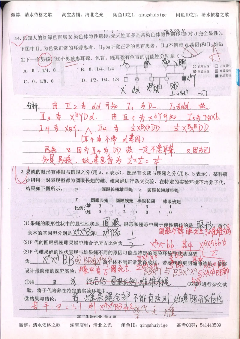 2.衡水中学高考积累与改错_高一生物（第2本）_68页_高中衡水学霸笔记_高中全部赠品_错题集高中九科_生物积累与改错
