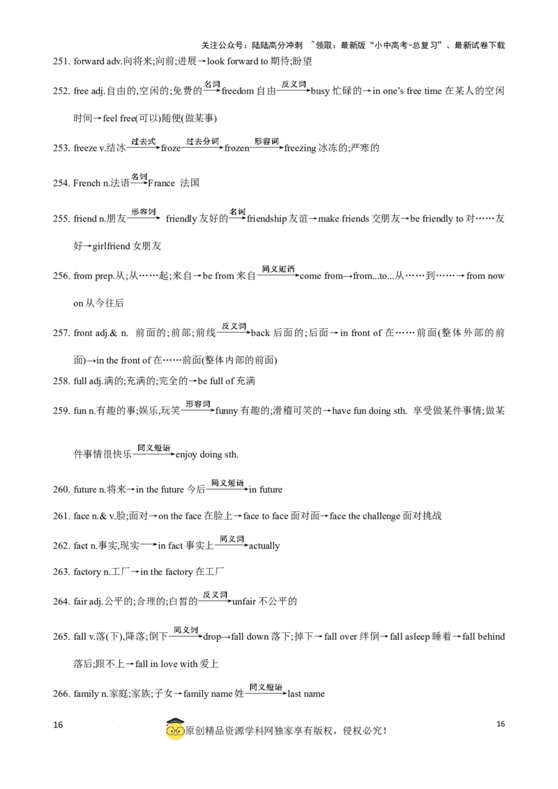 专题6.中考考纲词汇考点突破（800词）（背诵版）_02中考总复习（2026版更新中）_03-英语-中考总复习_2024年中考复习资料_一轮复习_备战2024年中考英语一轮复习考点帮（全国通用）_单词表