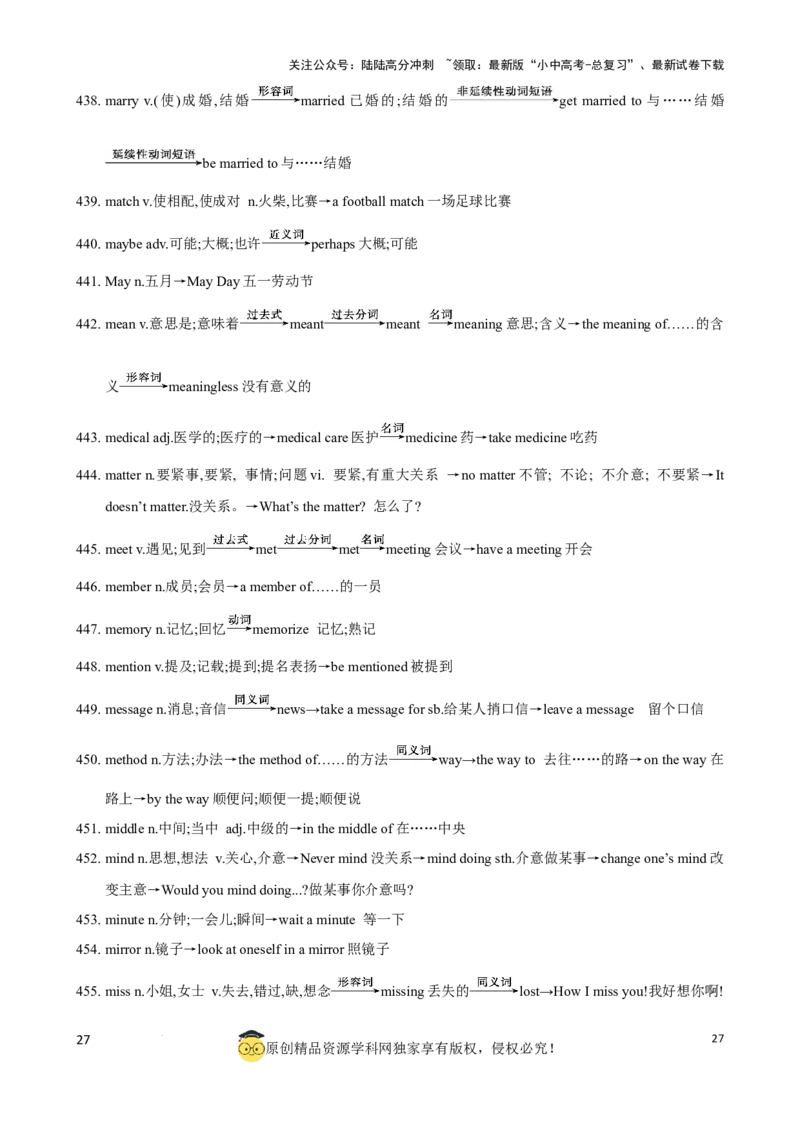 专题6.中考考纲词汇考点突破（800词）（背诵版）_02中考总复习（2026版更新中）_03-英语-中考总复习_2024年中考复习资料_一轮复习_备战2024年中考英语一轮复习考点帮（全国通用）_单词表