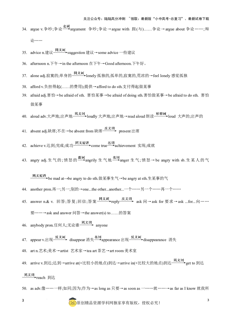 专题6.中考考纲词汇考点突破（800词）（背诵版）_02中考总复习（2026版更新中）_03-英语-中考总复习_2024年中考复习资料_一轮复习_备战2024年中考英语一轮复习考点帮（全国通用）_单词表