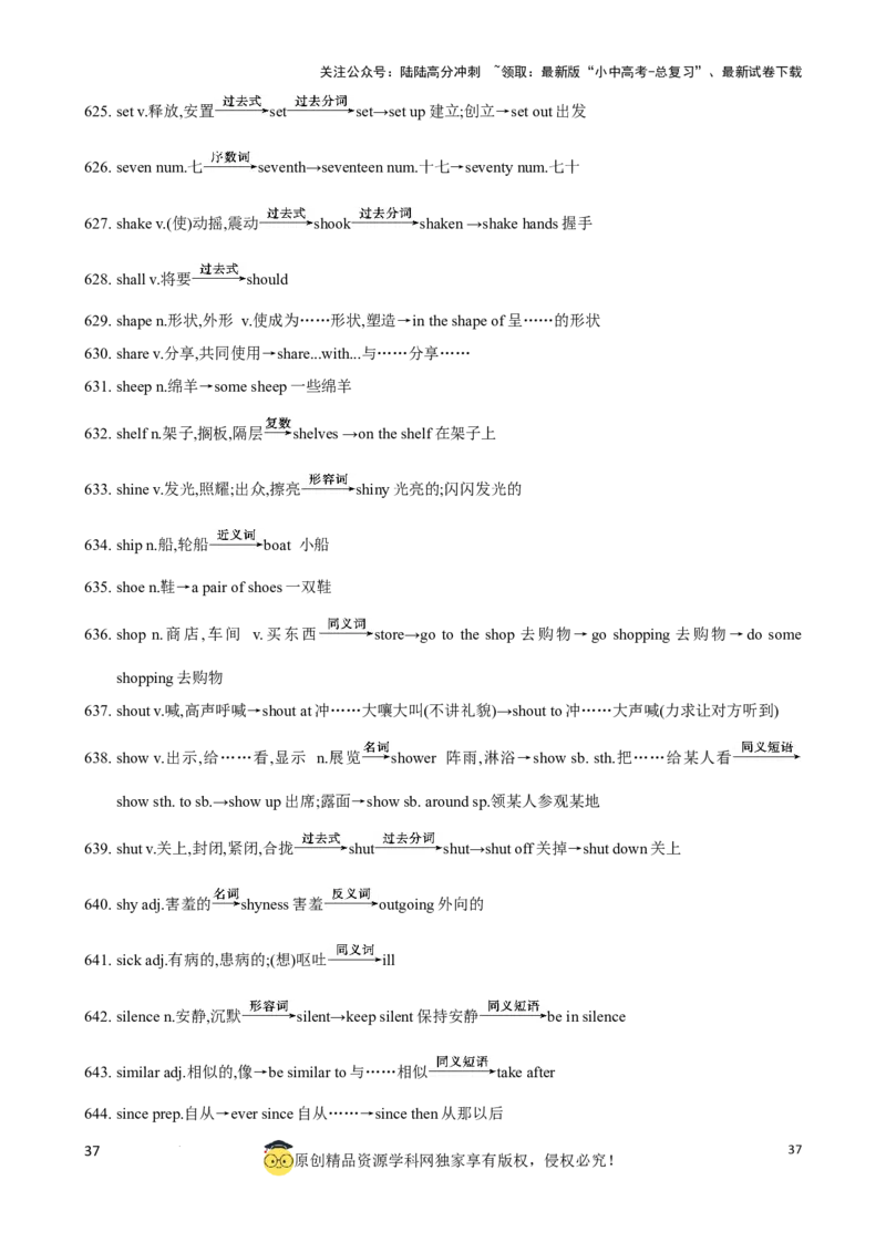 专题6.中考考纲词汇考点突破（800词）（背诵版）_02中考总复习（2026版更新中）_03-英语-中考总复习_2024年中考复习资料_一轮复习_备战2024年中考英语一轮复习考点帮（全国通用）_单词表