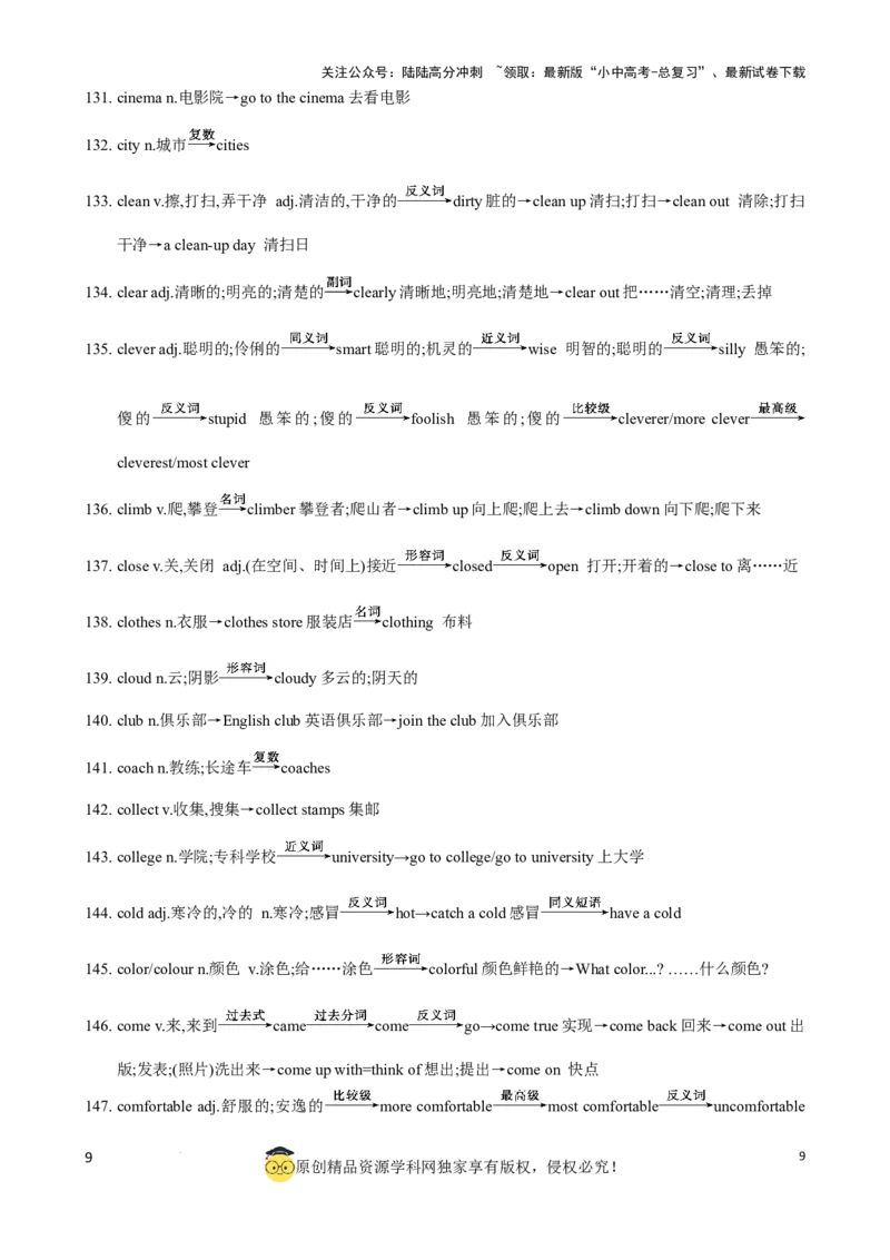 专题6.中考考纲词汇考点突破（800词）（背诵版）_02中考总复习（2026版更新中）_03-英语-中考总复习_2024年中考复习资料_一轮复习_备战2024年中考英语一轮复习考点帮（全国通用）_单词表