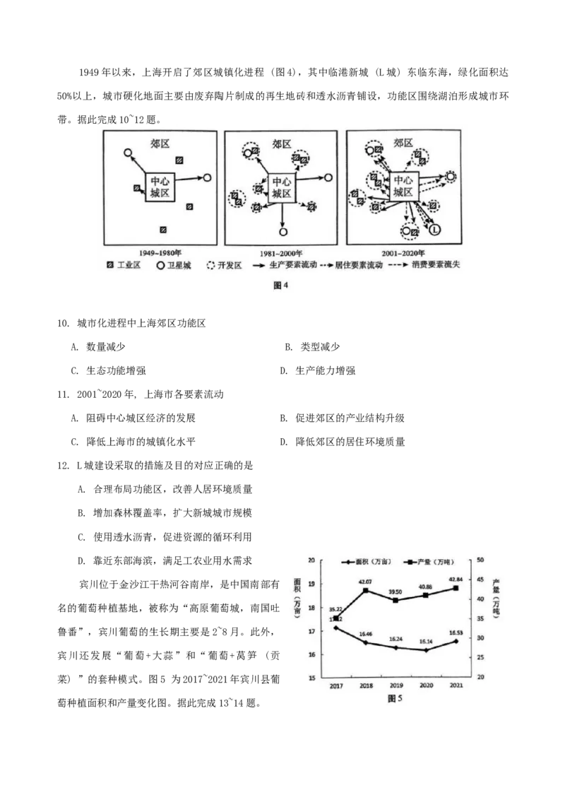 贵州省六校2024-2025学年高三上学期12月联考地理试题_A1502026各地模拟卷（超值！）_12月_241225贵州省六校联盟2024-2025学年高三上学期12月实用性联考（三）（全科）