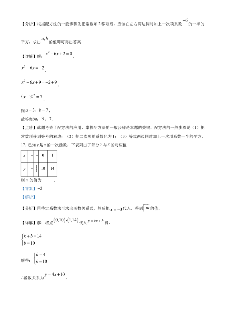 精品解析：北京市顺义区北京市牛栏山一中实验学校2021-2022学年八年级下学期第二次随堂测试数学试卷（解析版）(1)_北京初中期末题_C605-京七八九_B京市数学七八九_北京数学八下_2023前