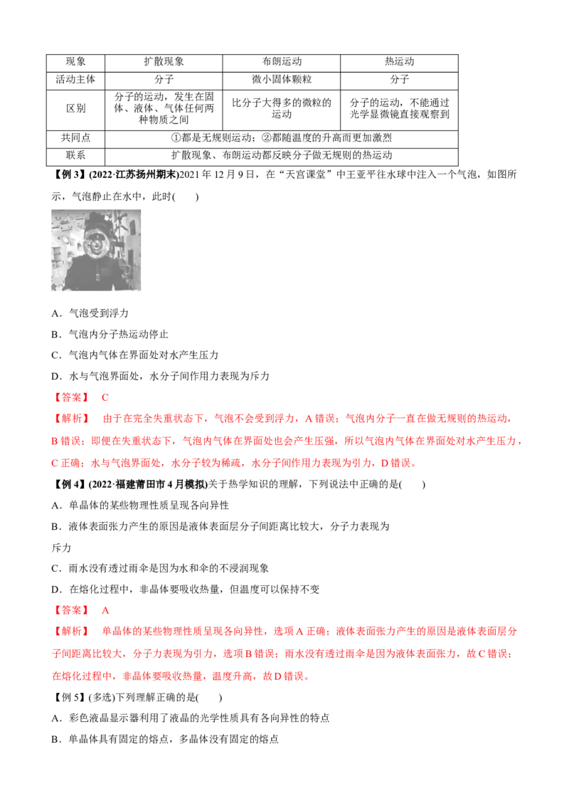 专题1.1热学问题（解析版）_4.2025物理总复习_2023年新高复习资料_二轮复习_2023届高考物理二、三轮复习总攻略290387341_专题1.1热学问题-2023届高考物理二、三轮复习总攻略