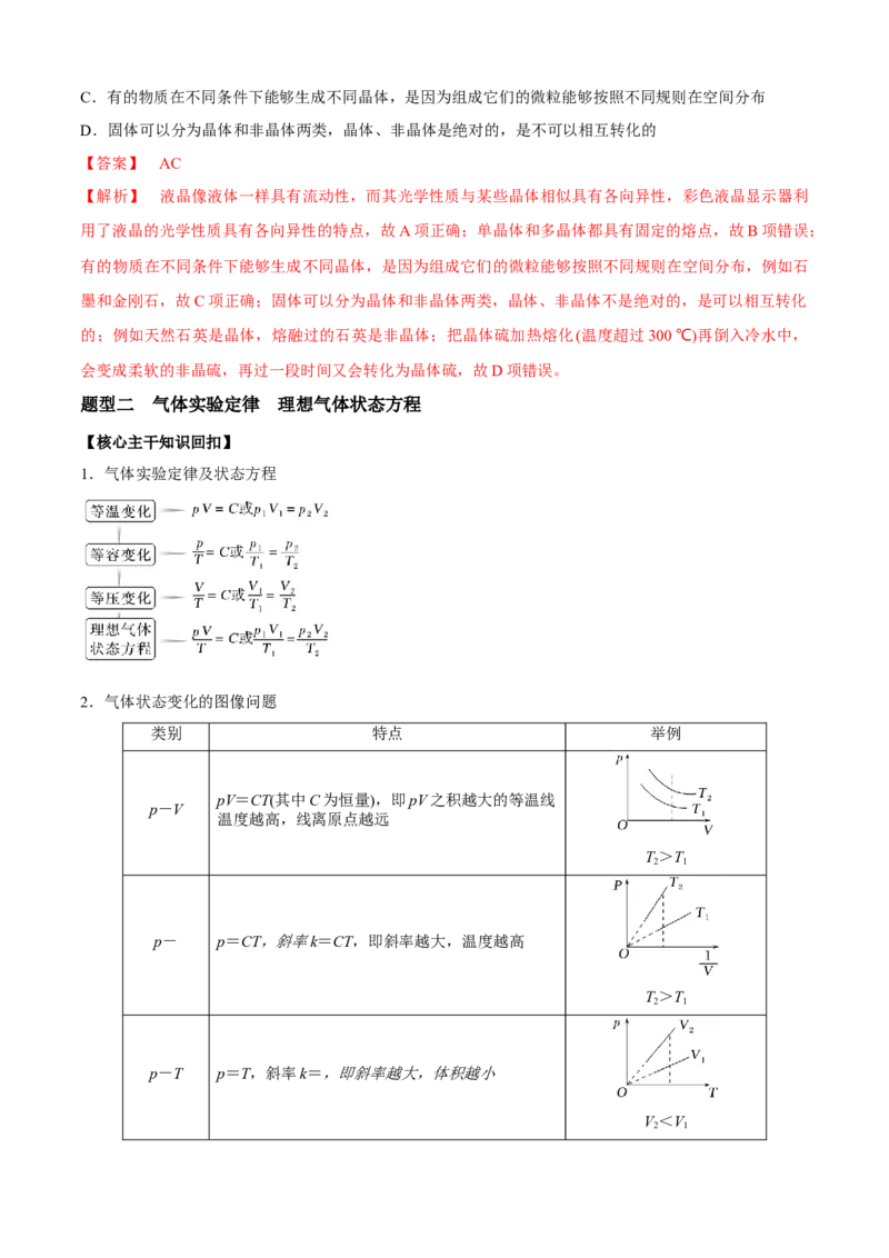 专题1.1热学问题（解析版）_4.2025物理总复习_2023年新高复习资料_二轮复习_2023届高考物理二、三轮复习总攻略290387341_专题1.1热学问题-2023届高考物理二、三轮复习总攻略
