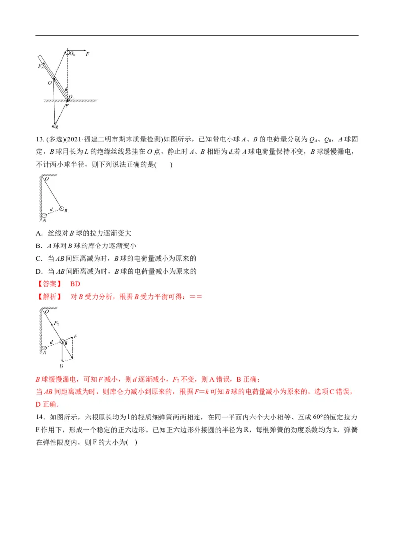 专题01：力与力的平衡（解析版）_4.2025物理总复习_赠品通用版（老高考）复习资料_二轮复习_2023年高考物理毕业班二轮热点题型归纳与变式演练（全国通用）