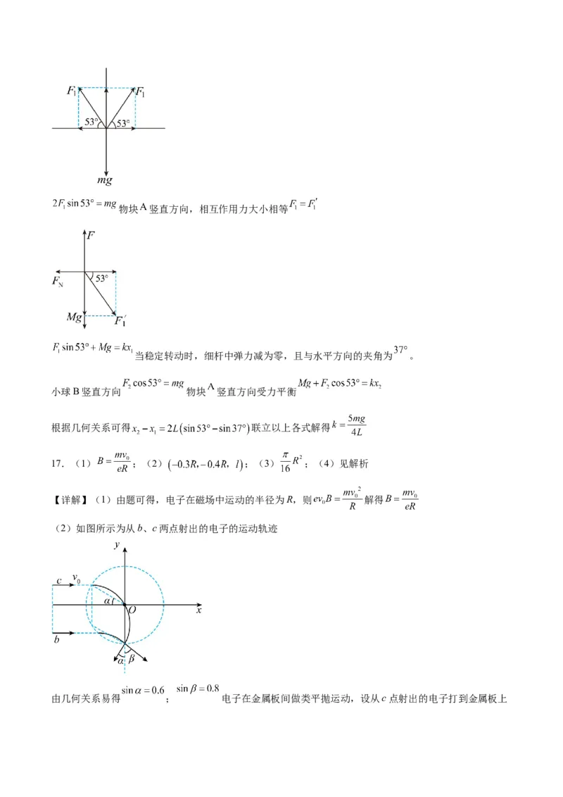 2023年高考押题预测卷03（山东卷）-物理（参考答案）_4.2025物理总复习_2023年新高复习资料_42023年高考物理押题预测卷