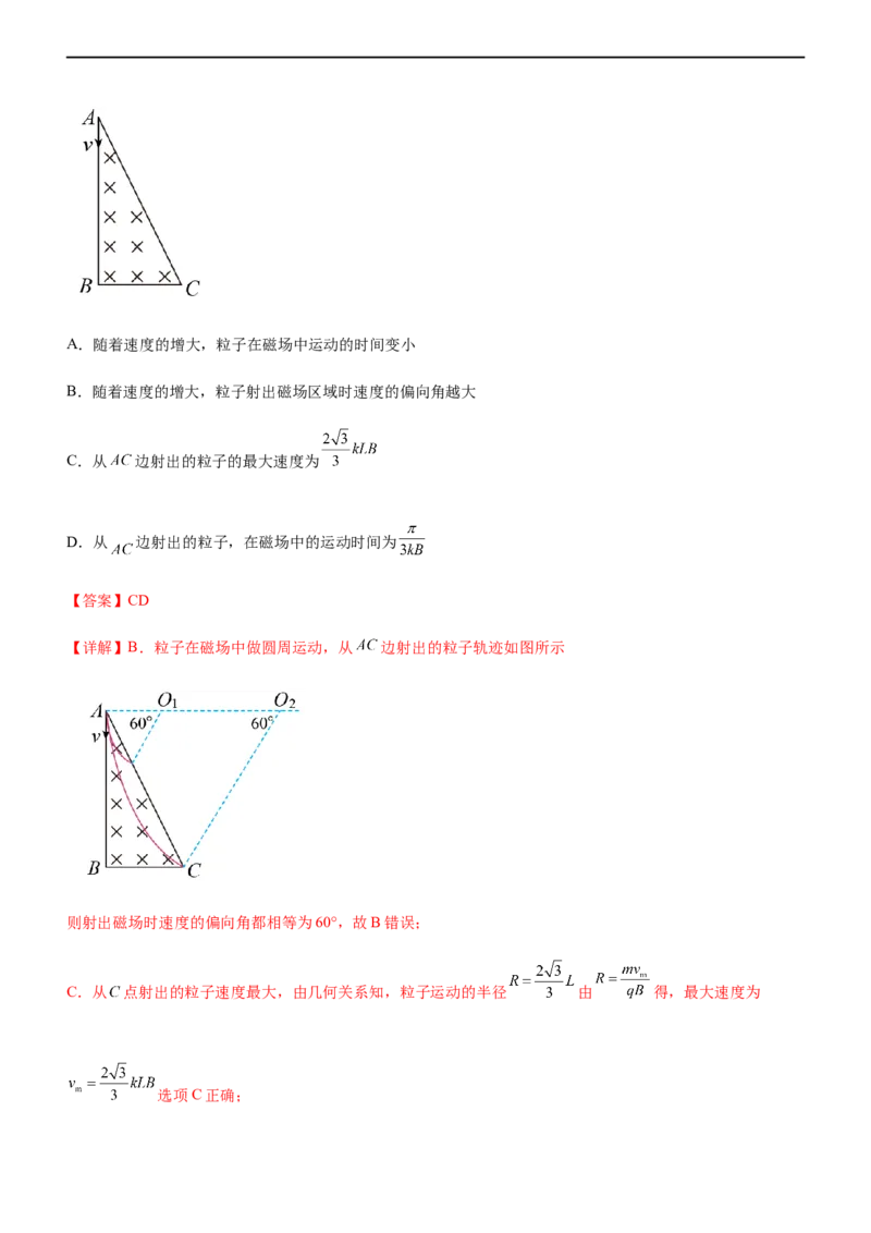 专题08磁场带电粒子在磁场中的运动（精讲）_4.2025物理总复习_赠品通用版（老高考）复习资料_二轮复习_2023年高考物理二轮复习讲练测（全国通用）