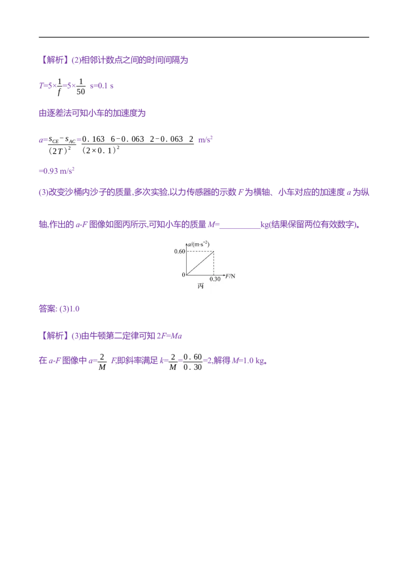 2025年高考物理实验抢分专练四：探究加速度与物体受力、物体质量的关系（含解析）_4.2025物理总复习_2025年新高考资料_专项复习_2025年高考物理实验抢分专练(含解析)（完结）