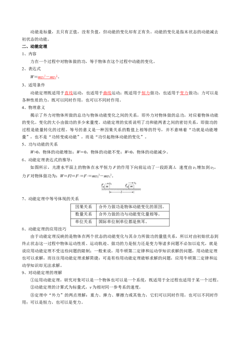 专题07机械能（解析版）_4.2025物理总复习_2025年新高考资料_一轮复习_2025年高考物理一轮复习知识清单