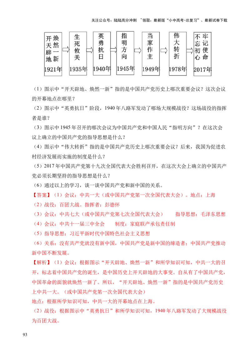 专题35中国现代史&middot;综合题（全国通用）（解析版）_02中考总复习（2026版更新中）_06-历史-中考总复习_2026年中考复习（更新中）