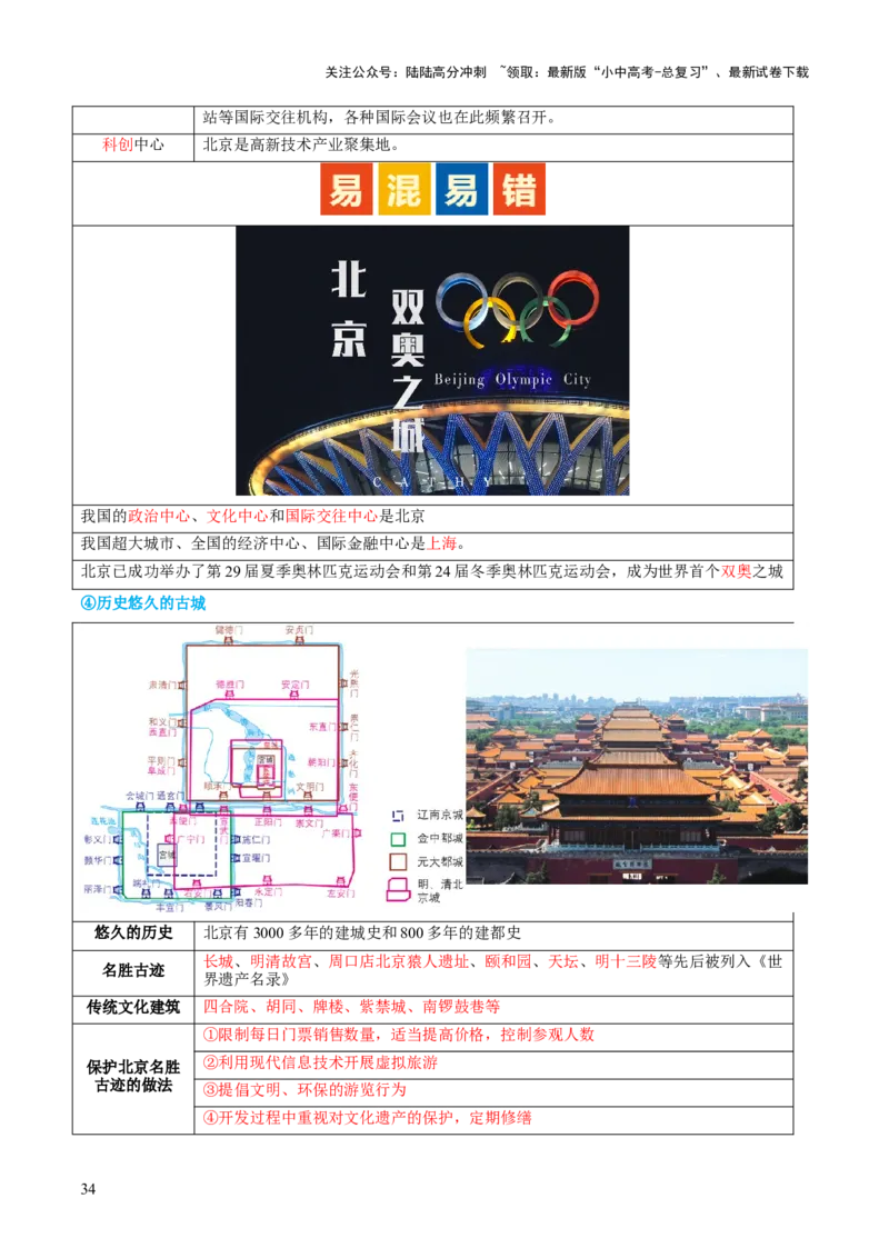 专题23北方地区（讲义）（原卷版）_02中考总复习（2026版更新中）_09-地理-中考总复习_2024年中考复习资料_一轮复习_❤2024年中考地理一轮复习讲练测（全国通用）_配套讲义