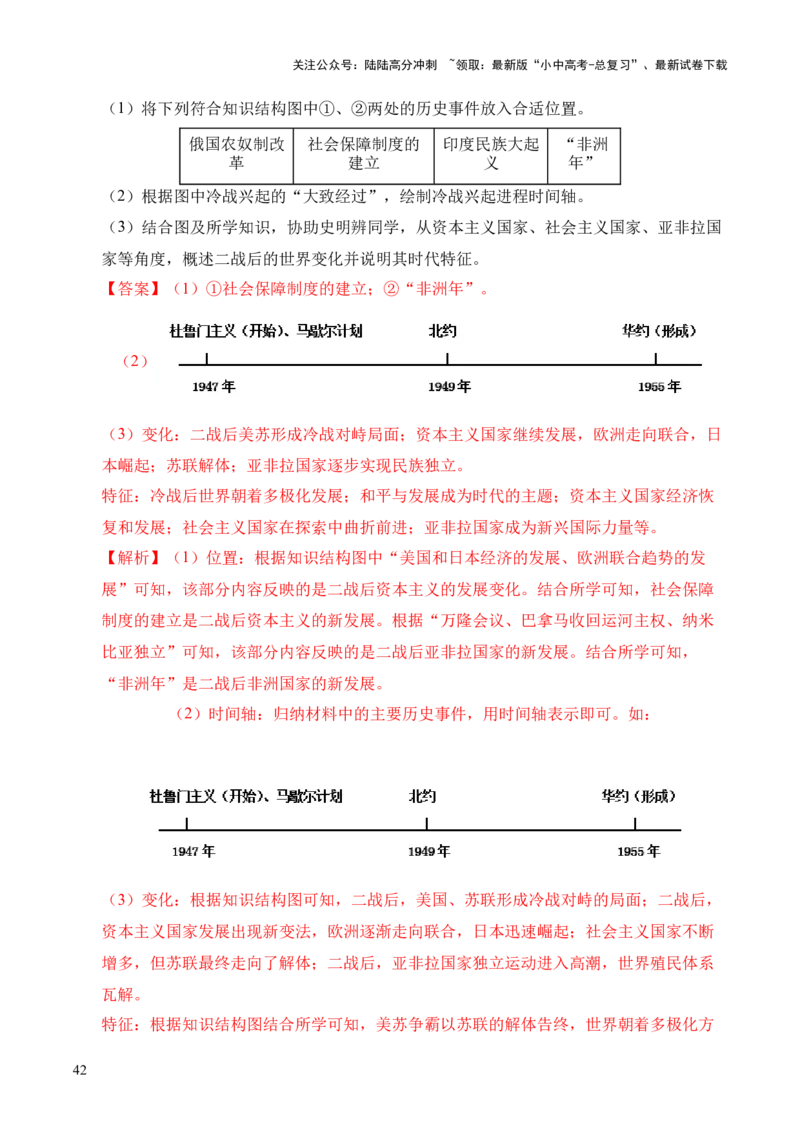 专题37世界现代史&middot;综合题（全国通用）（解析版）_02中考总复习（2026版更新中）_06-历史-中考总复习_2026年中考复习（更新中）