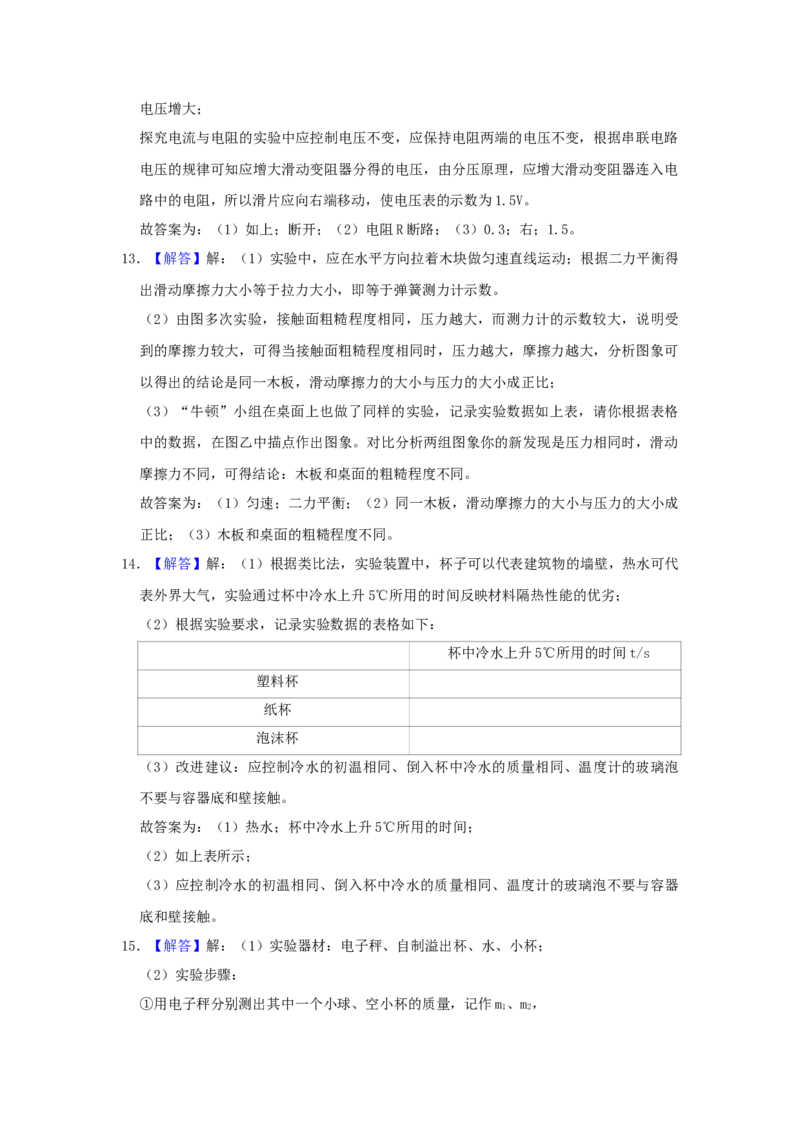 2019年山西省中考物理真题（解析卷）_❤山西历年中考真题_4.山西中考物理2008-2025