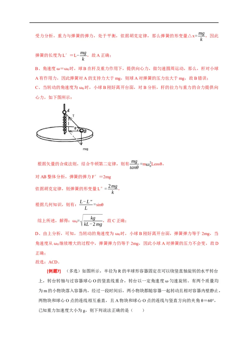 专题07圆周运动（解析版）_4.2025物理总复习_赠品通用版（老高考）复习资料_专项复习_2023年高考冲刺物理热点知识讲练与题型归纳（全国通用）