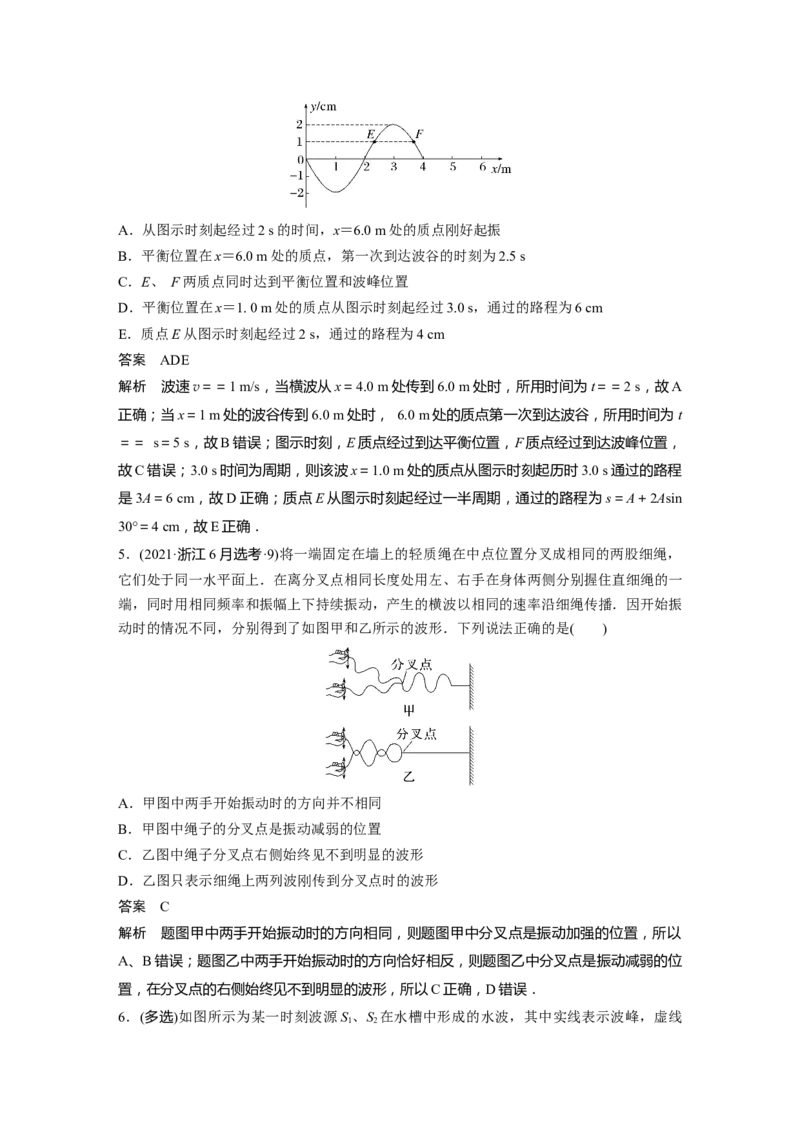 2023年高考物理一轮复习(全国版)第15章第2讲　机械波_4.2025物理总复习_赠品通用版（老高考）复习资料_一轮复习_2023年高考物理一轮复习讲义+课件（全国版）